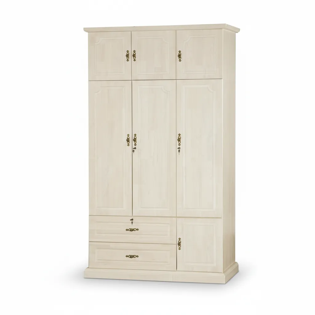 French Provincial Style Triple Wardrobe