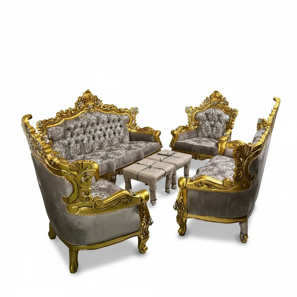Rococo Revival Giltwood Parlor Set
