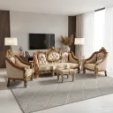 Complete Ornate Rococo Revival Living Room Suite