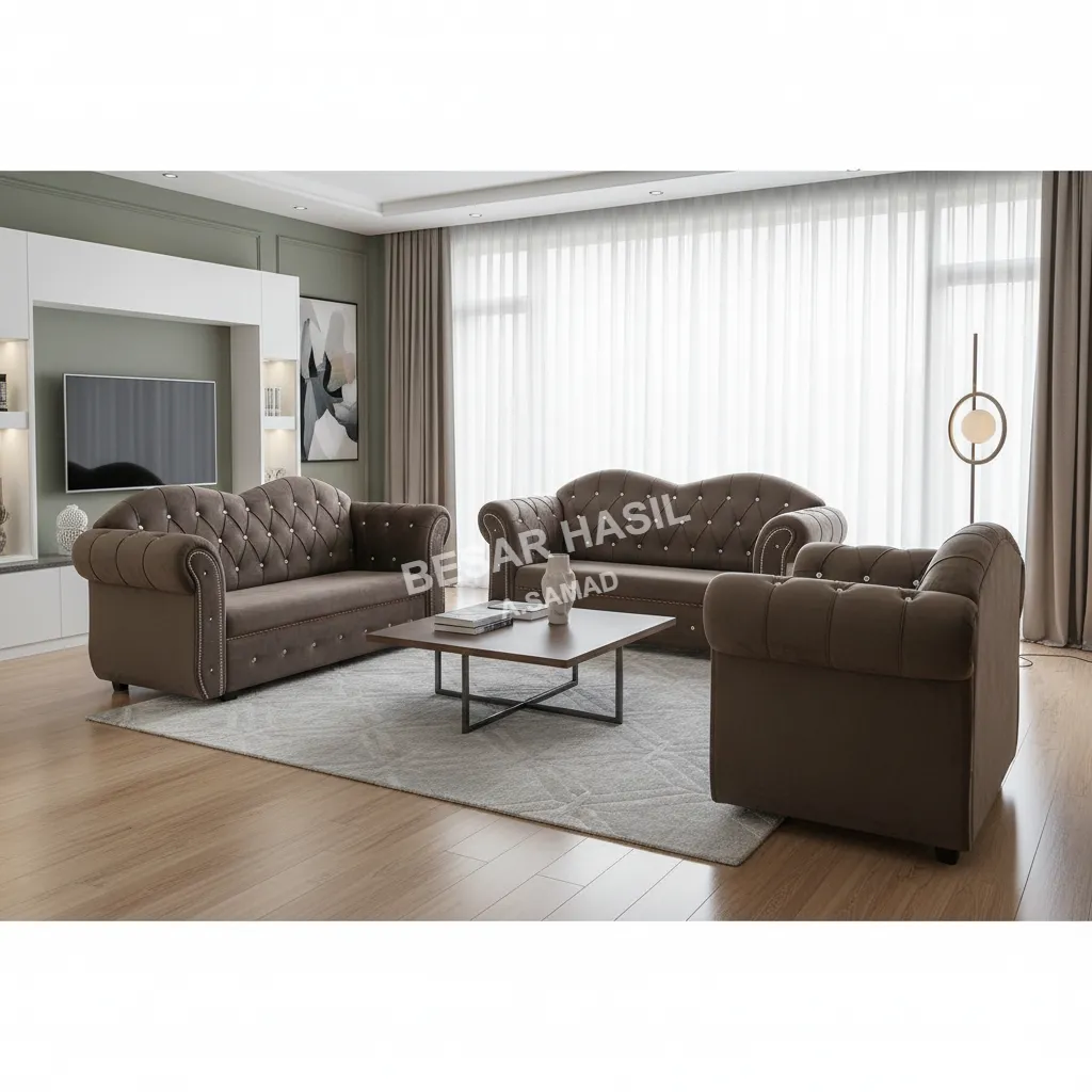 Set Sofa Chesterfield Glam Moden