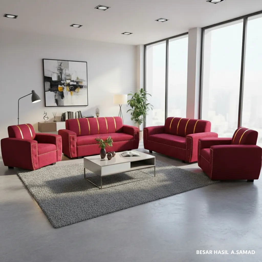 Set Ruang Tamu Velvet Tufted