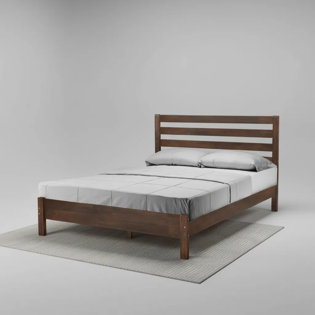 Contemporary Slatted Double Bed