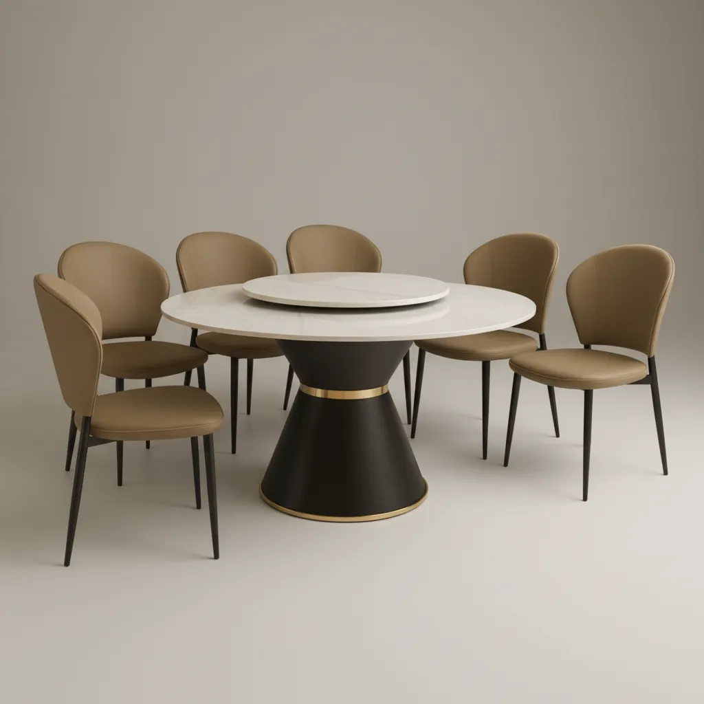 Luna Revolving Ceramic Dining Set